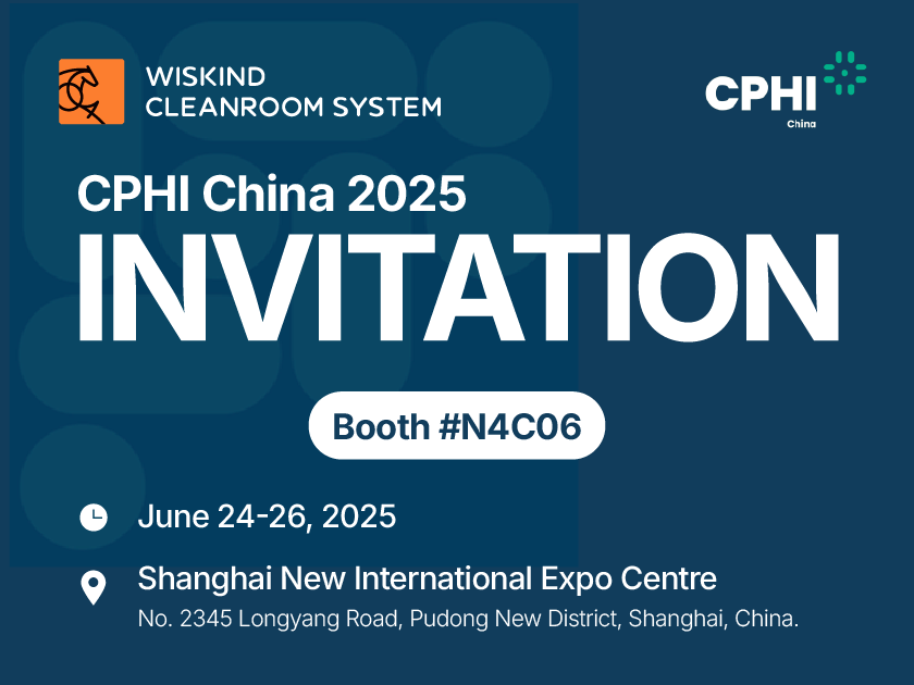 상하이에서 열리는 CPHI China 2025에서 전시할 Wiskind Cleanroom-Booth No.N4C06